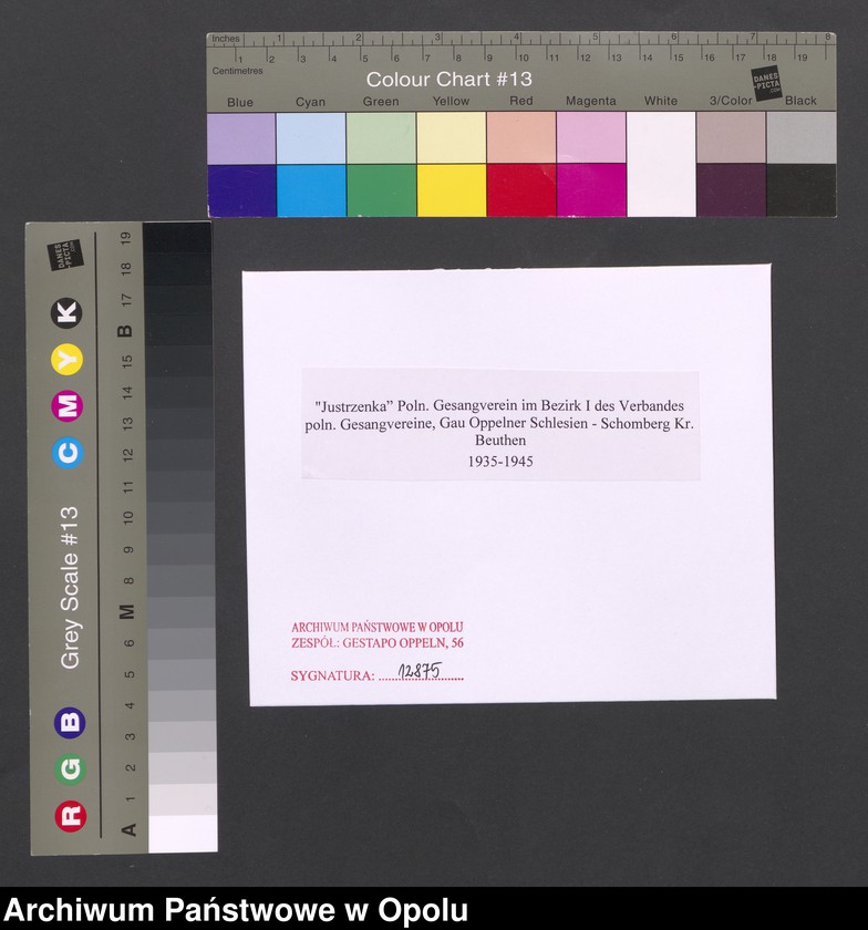 image.from.unit.number ""Justrzenka" Poln. Gesangverein im Bezirk I des Verbandes poln. Gesangvereine, Gau Oppelner Schlesien - Schomberg Kr. Beuthen"