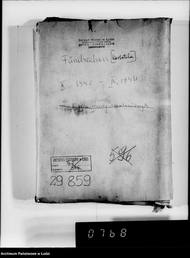 Obraz 4 z jednostki "Fundsachen. [Kartoteka]"