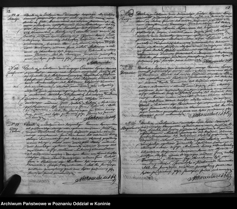 Obraz 9 z jednostki "Dowody urodzonych, zaślubionych i zmarłych"