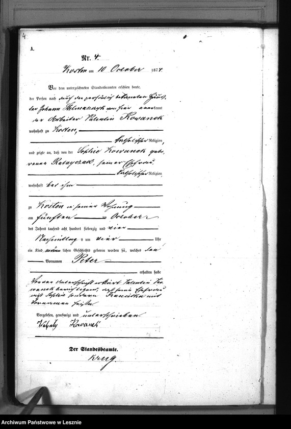 Obraz 7 z jednostki "[Księga urodzeń - miasto]"