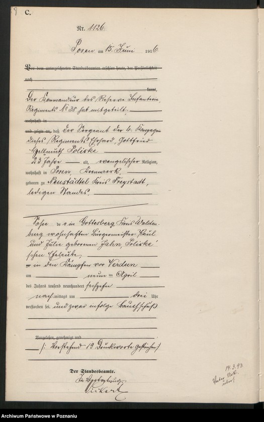 Obraz 10 z jednostki "Księga miejscowa zgonów tom III [Rejestr główny zgonów]"