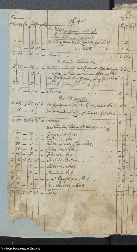 image.from.unit.number "Beläge zur Einnahme der Passenheimsche Stadt Kirchen Rechnung"