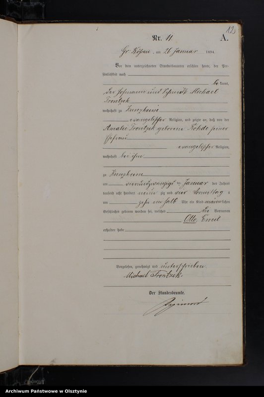 image.from.unit.number "Geburts-Haupt-Register Nr 1 - 98"