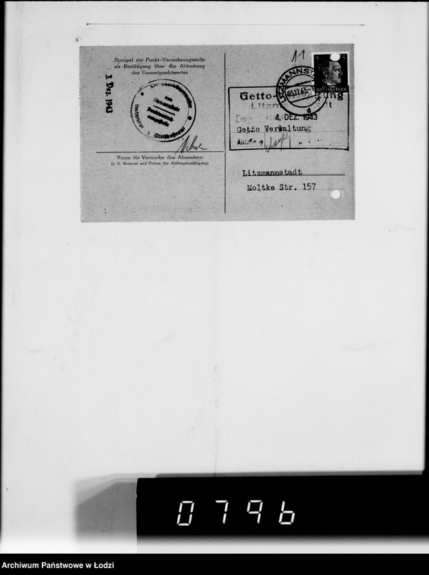 Obraz 15 z jednostki "F-ma St.Weilbach Litzmannstadt V Warenverwertung an den Juden Ältesten. Kinder-Kleider, Teppiche, Brücken"