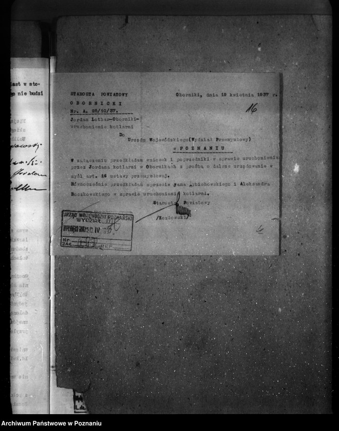 Obraz 20 z jednostki "/Warsztat kotlarski Lothar Jordan w Obornikach zatwierdzenie urządzenia/"