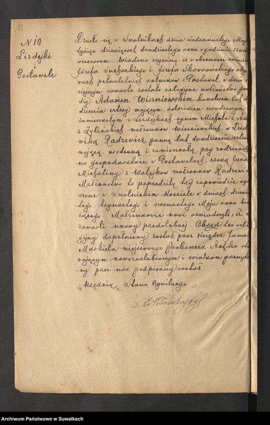 image.from.unit.number "Księga akt małżeństw par. Smolniki za 1919-29 r."