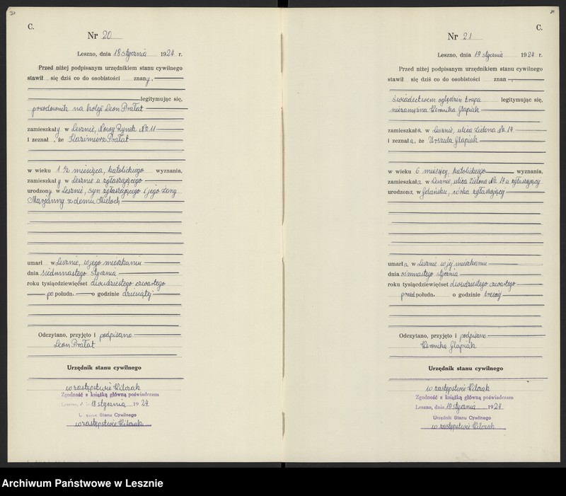 Obraz 13 z jednostki "Księga zgonów"