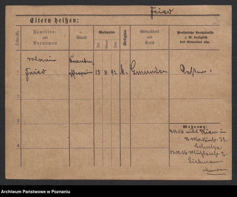 Obraz 4 z jednostki "Fric (Fritz, Fritsch) - Fridlinska"