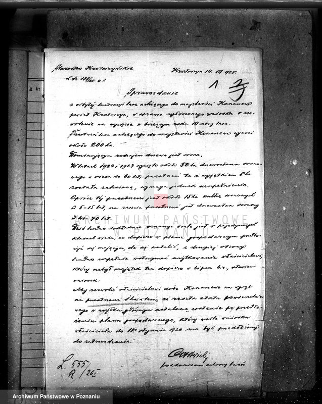 Obraz 6 z jednostki "Majętność leśna Konarzewo powiat krotoszyński"