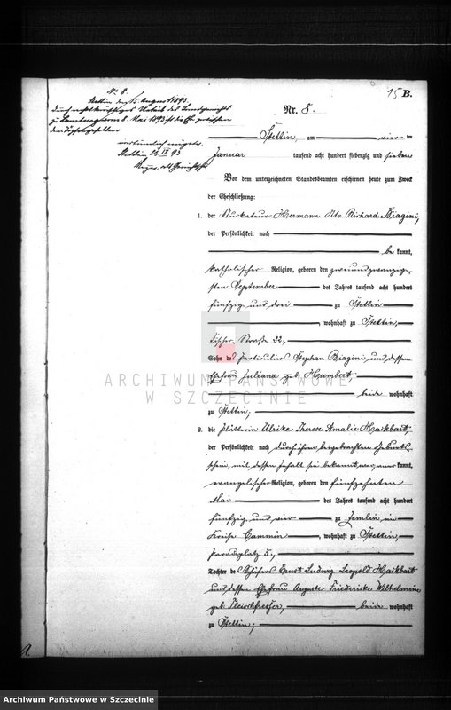 Obraz 18 z jednostki "Heiraths-Register (Neben-Register) Band I"
