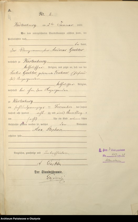 image.from.unit.number "Geburts-Haupt-Register Nr 1 - 206"