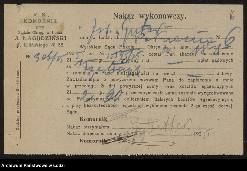 Obraz 18 z jednostki "Symcha Guter- sprzedaż win i wódek"