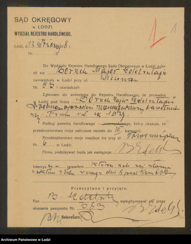 Obraz 3 z jednostki "Boruch Majer Edelsztajn – drobna sprzedaż manufaktury bawełnianej"