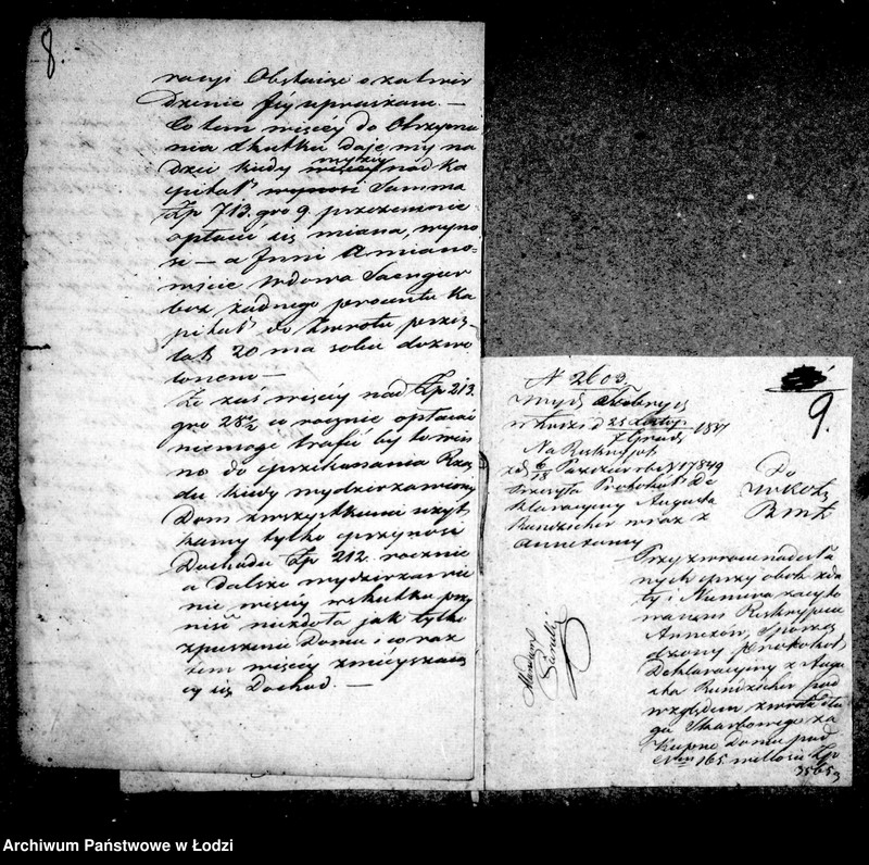 Obraz 9 z jednostki "Akta tyczące się pożyczki budowlanej Augustowi Rundzieher na budowę domu udzielonej"