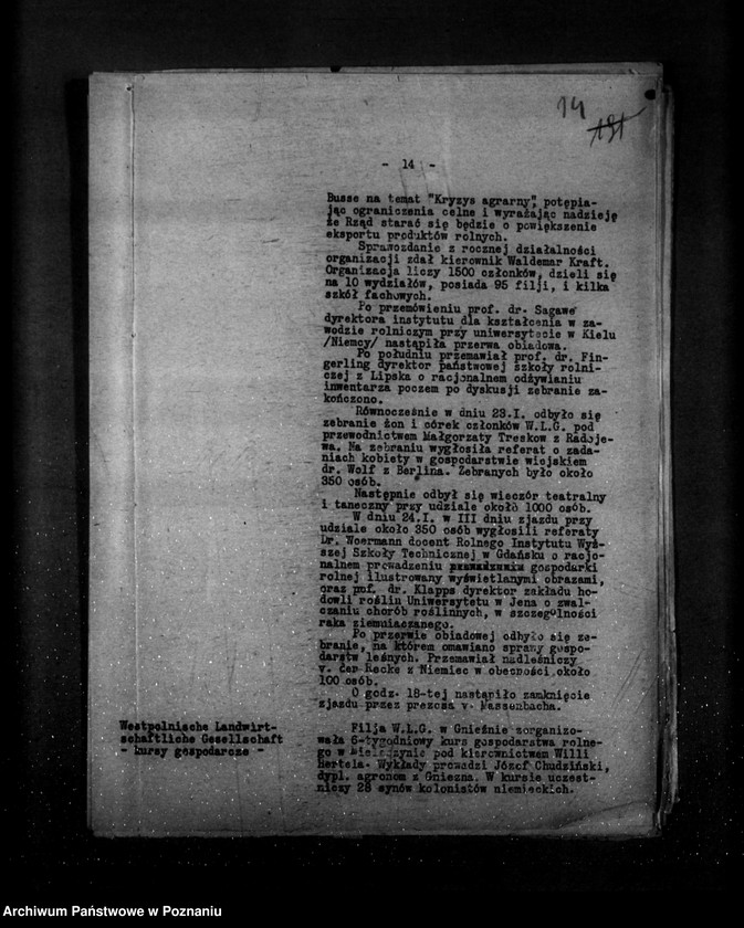 Obraz 18 z jednostki "Sprawozdania z życia mniejszości narodowych za miesiące styczeń, luty, marzec 1930 r."