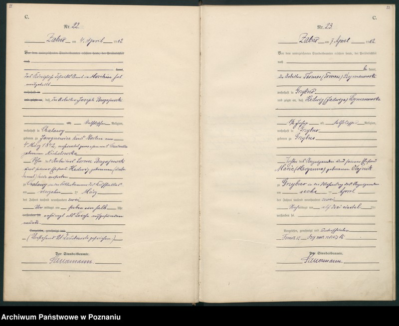 Obraz 14 z jednostki "Sterbe-Haupt-Register"