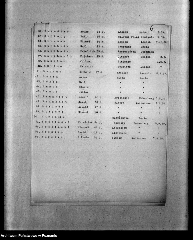 Obraz 10 z jednostki "Zweigstelle Litzmannstadt (Łódź) Alfabetinke Totenlisten"