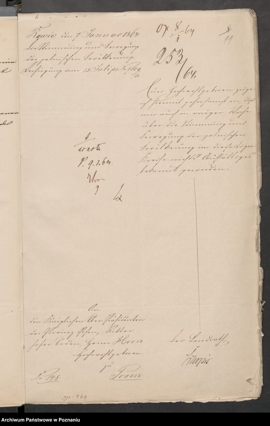 Obraz 15 z jednostki "Die von den Landräten der polnischen Grenzkreise über die öffentlichen Zustände zu erstattenden Wochenberichte."