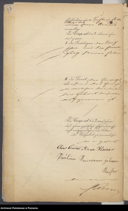 Obraz 19 z jednostki "Die von den Verlobten beigebrachten Urkunden zur Eheschliessung pro 1875"