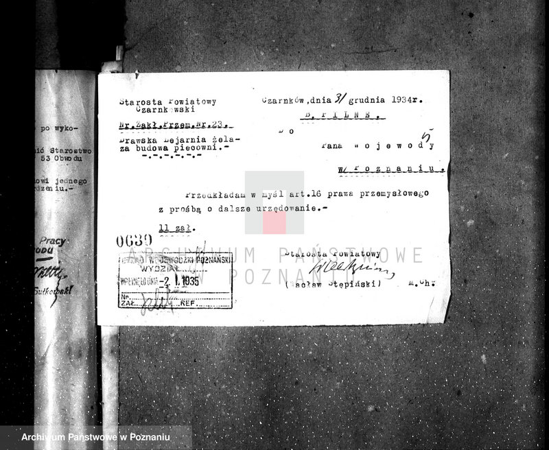 Obraz 9 z jednostki "Zatwierdzenie zakładu przemysłowego Odlewni żelaza i Fabryki Maszyn w Drawskim Młynie"