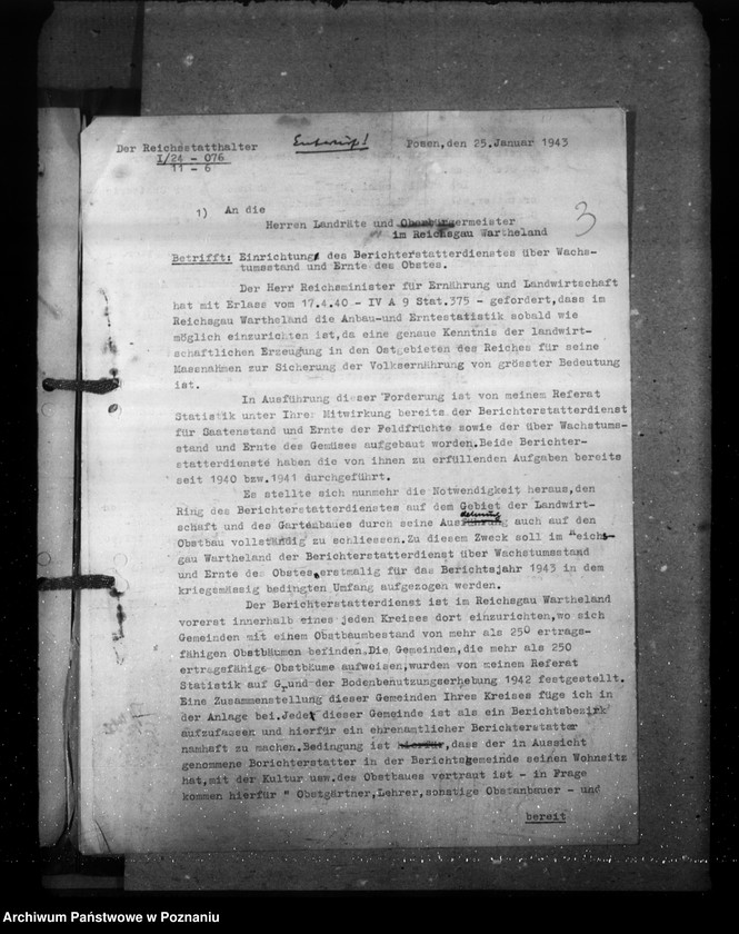 Obraz 7 z jednostki "Obstbaumzählung, Obsterntestatistik (korespondencja)"