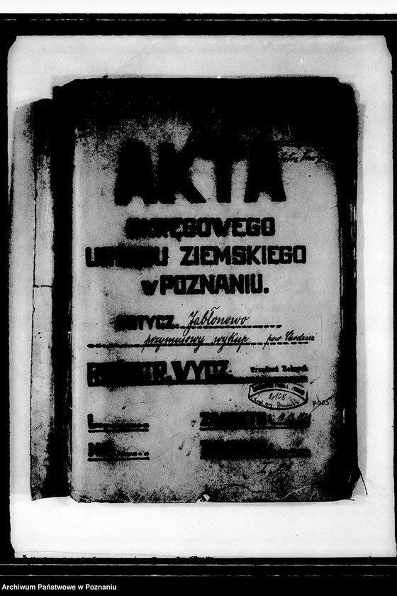 Obraz 4 z jednostki "Majętność Jabłonowo - przymusowy wykup"