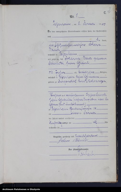image.from.unit.number "Sterbe-Haupt-Register Nr 1 - 52"