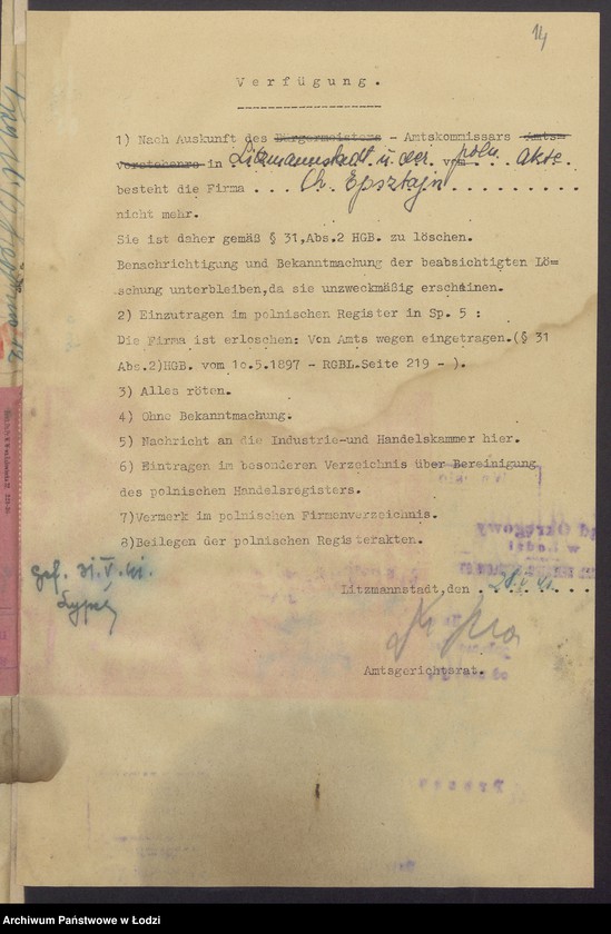 Obraz 16 z jednostki "Chaskiel Epsztajn- sprzedaż mięsa"