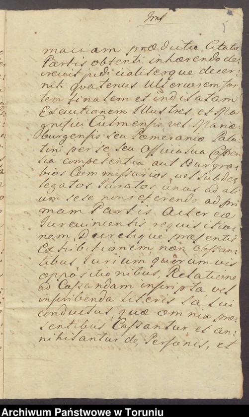 image.from.unit.number "Orzeczenie Trybunału i Kondemnata w sprawie Mirosław i Teresa z Gorzkowskich Trebnicowie przeciw Piotrowi i Antoniemu Kruszyńskim o dzierżawę majątku Cichoradz"