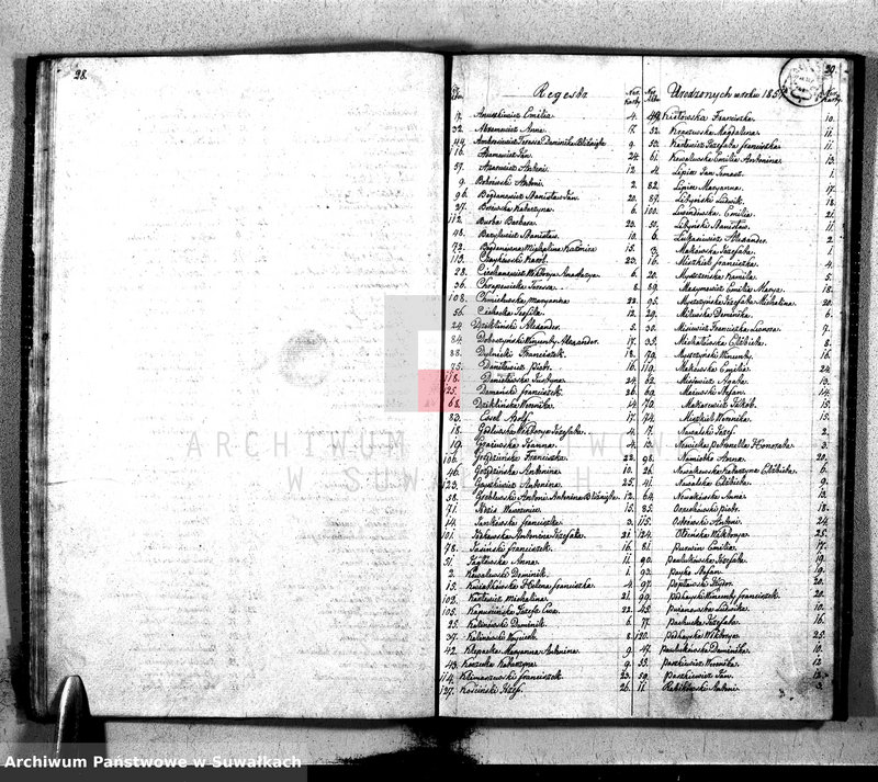 image.from.unit.number "Dupplikat Urodzonych, Zaślubionych i Umarłych Parafii Krasnopolskiej 1857 roku."
