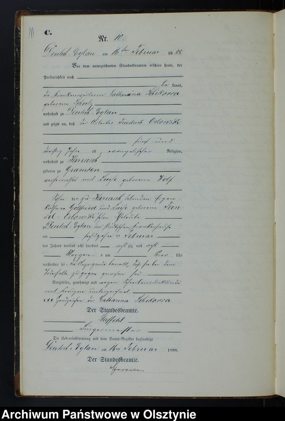 image.from.unit.number "Sterbe-Neben-Register Nr 1 - 100"