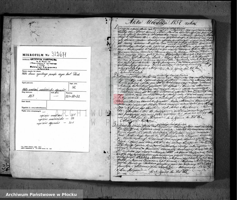 image.from.unit.number "Akta urodzeń, małżeństw i zgonów"