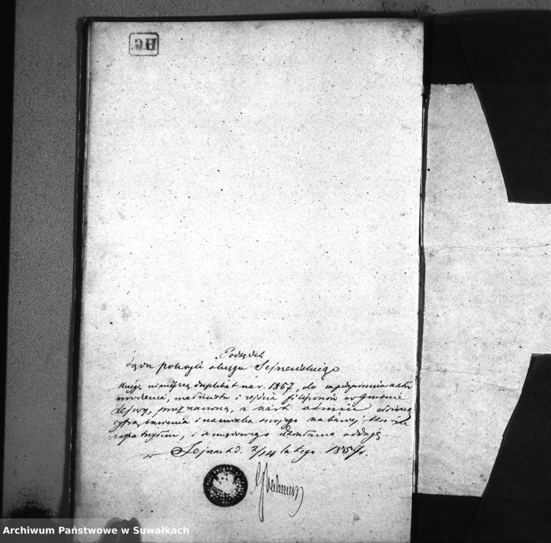 image.from.unit.number "Duplikat Akt Urodzonych, zmarłych i zaślubionych Filiponów w Gminie Sejwy Roku 1857"