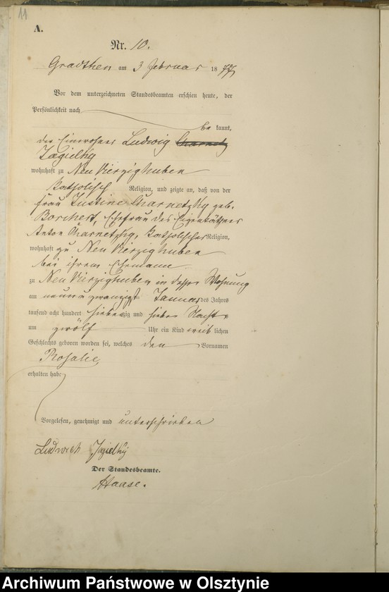 image.from.unit.number "Geburts-Haupt-Register Nr 1 - 88"