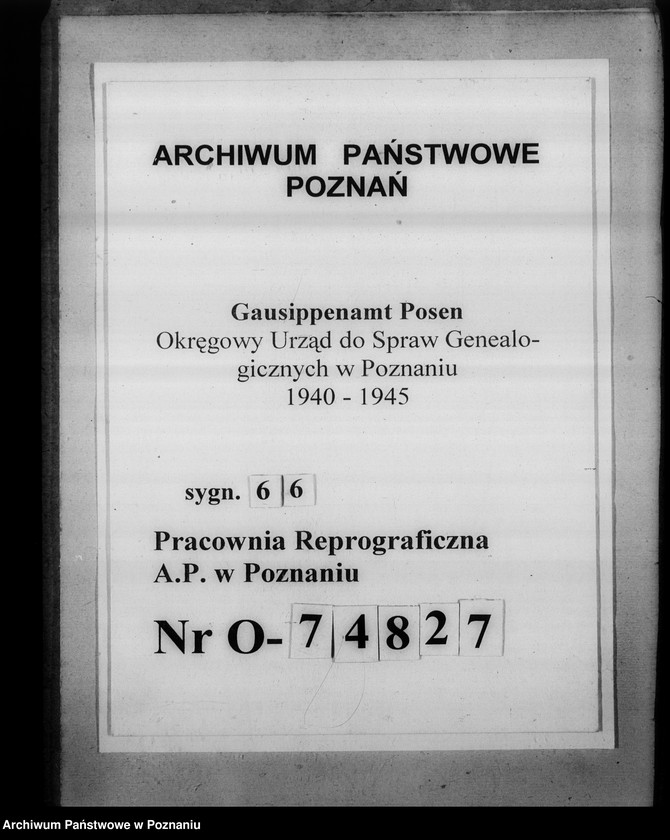 Obraz 1 z jednostki "[Przekazanie Instytutowi Historii Sztuki przy Reichsuniversität w Poznaniu księgozbioru z zakresu historii sztuki]"