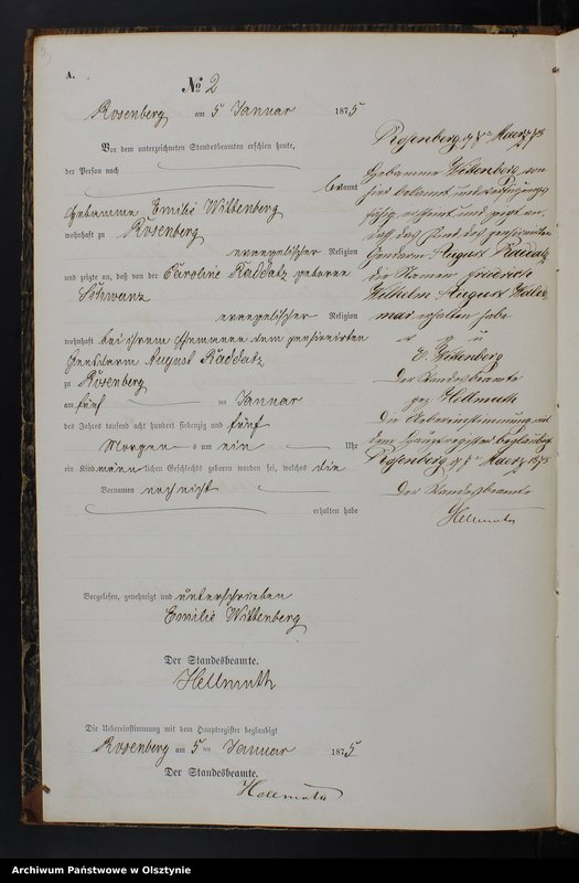 Obraz 5 z jednostki "Geburts-Neben-Register Nr 1 - 121"