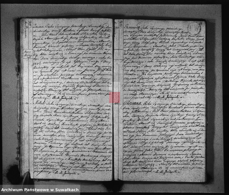 Obraz 14 z jednostki "Akta Urodzonych Gminy Filipowskiey od 1-go Stycznia 1816 R-u"