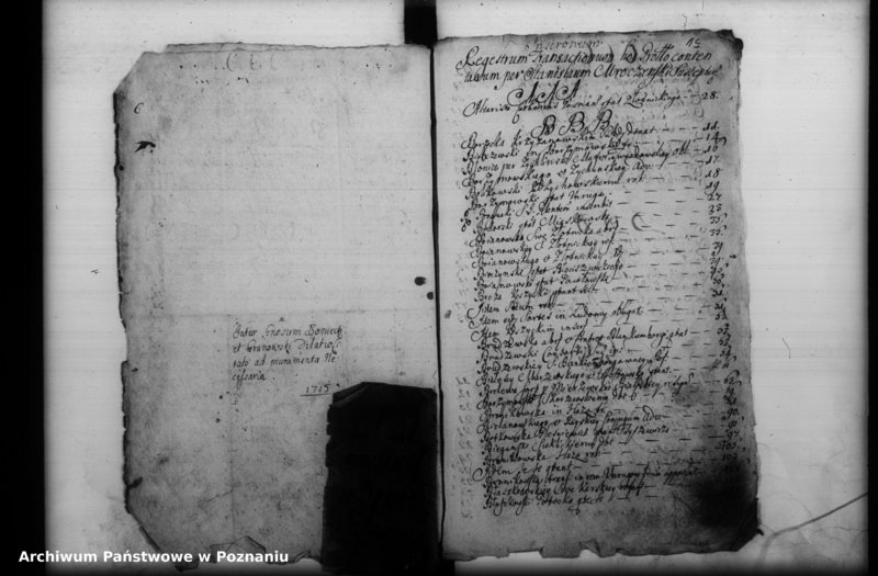 Obraz 6 z jednostki "Inscriptiones, resignationes [protocollon]"