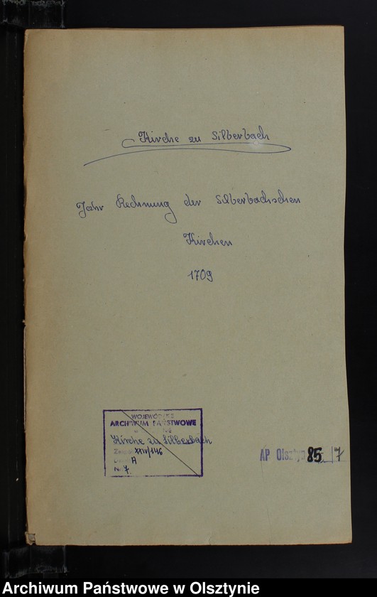 Obraz 2 z jednostki "Jahr Rechnung der Silberbachschen Kirchen"