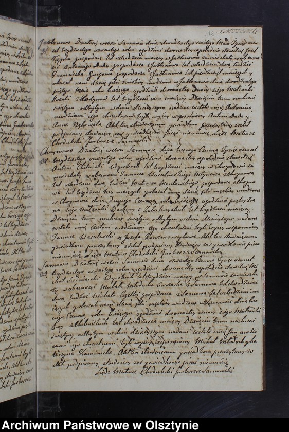 image.from.unit.number "Akta Urodzonych Zaslubionych Zmarłych w parafii Sarnowskiey w roku 1834"