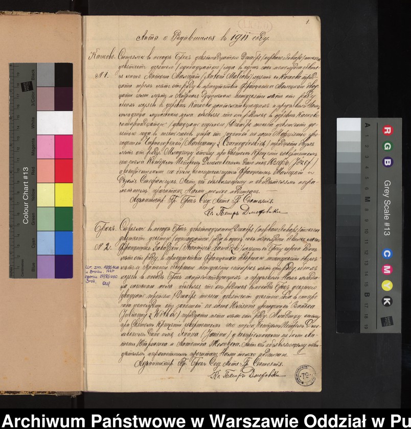 image.from.unit.number "Akta urodzeń, małżeństw i zgonów"