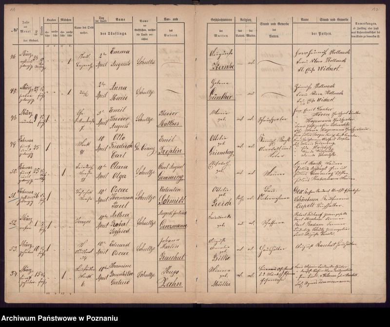 Obraz 8 z jednostki "[Akta urodzeń i chrztów, zgonów, ślubów]"