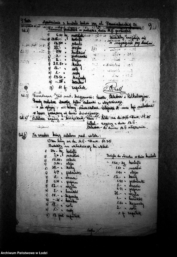 Obraz 12 z jednostki "[Kuchnia przy ul. Franciszkańskiej 80. Działalność kuchni, personel, konsumenci, kontrole]"