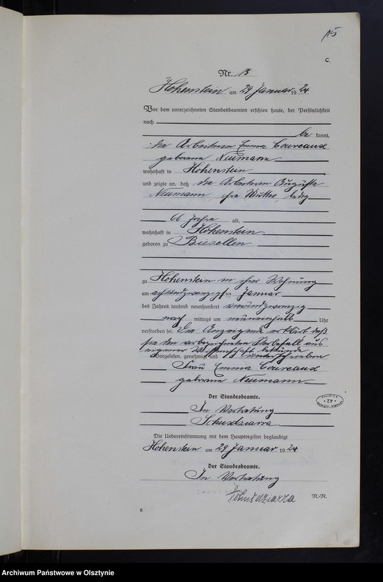 image.from.unit.number "Sterbe-Neben-Register Nr 1 - 95"