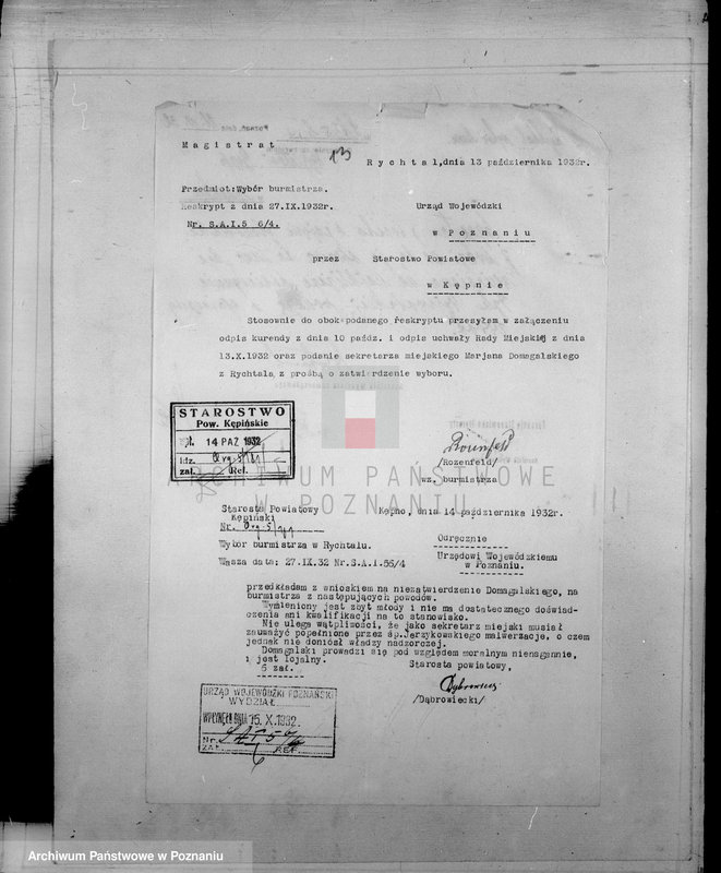 Obraz 17 z jednostki "Członkowie magistratu miasta Rychwał"