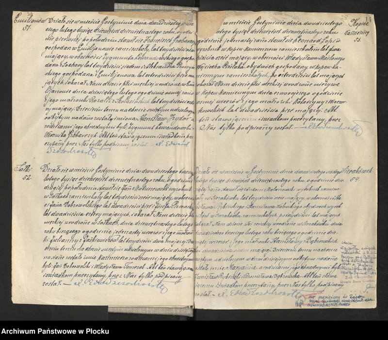 Obraz 17 z jednostki "Akta urodzeń, małżeństw i zgonów"