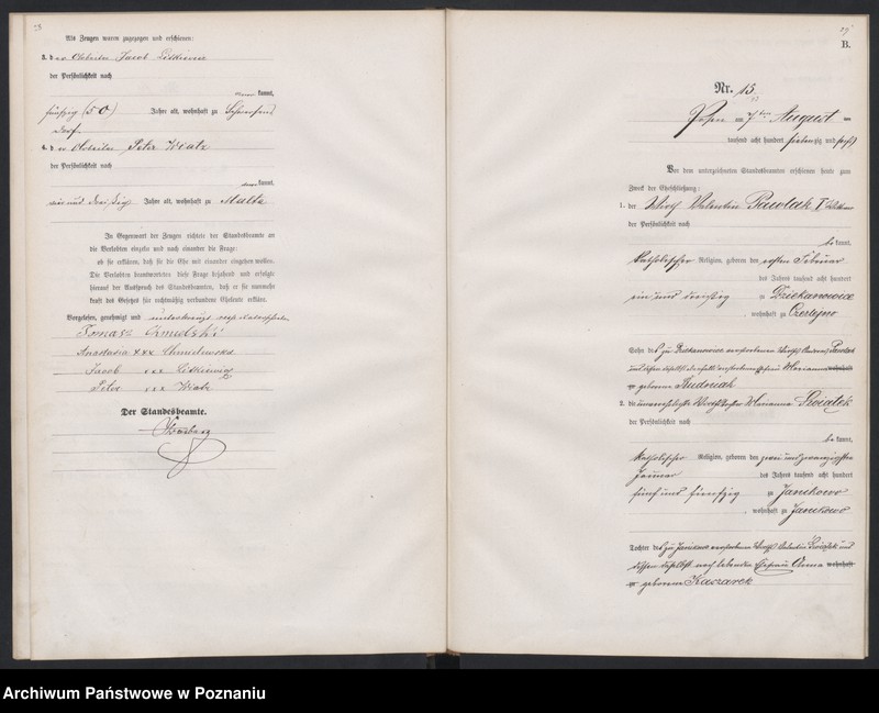 Obraz 17 z jednostki "Księga małżeństw"