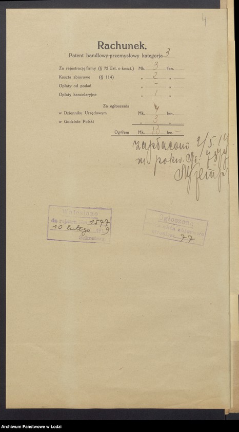 Obraz 6 z jednostki "Moszek Szyja Falke- skład skór"