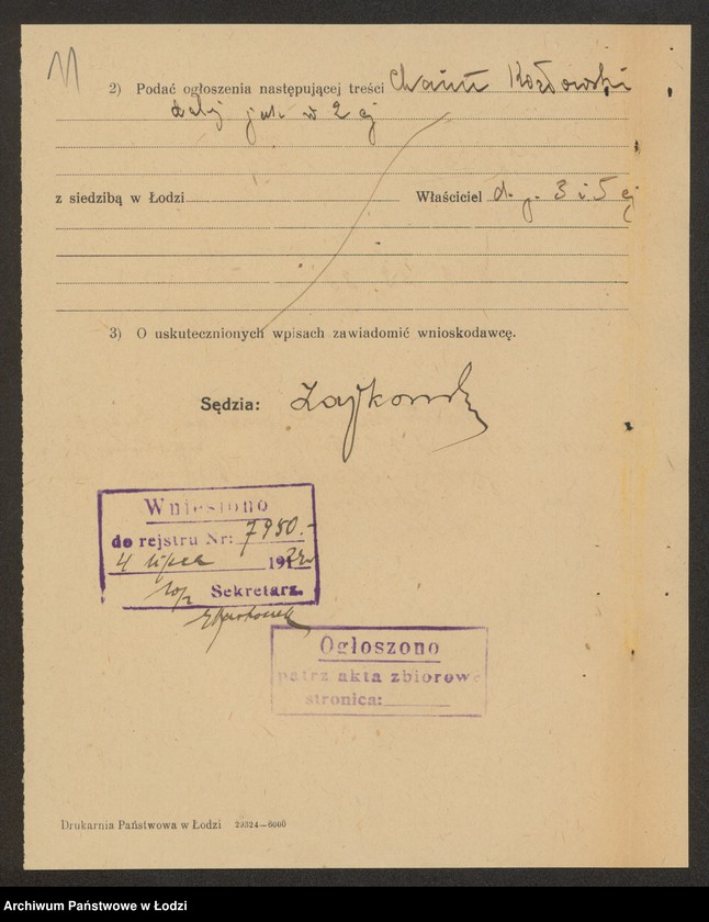 Obraz 13 z jednostki "Chaim Kozłowski- sprzedaż żelaza"