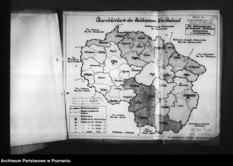 Obraz 18 z jednostki "Zuständigkeitsbereiche der Behörden im Reihsgau Wartheland"